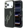 Dėklas Karl Lagerfeld Smooth Big Resin Signature Logo Case for iPhone 18 Pro Max / 17 Pro Max - Juodas