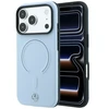 Dėklas Mercedes Leather 3D MagSafe Case for iPhone 18 Pro / 17 Pro - Mėlyna