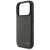 Dėklas Mercedes Leather Large Laurel Leave MagSafe skirtas Apple iPhone 17 Pro antracito spalvos