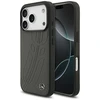 Dėklas Mercedes Leather Large Laurel Leave MagSafe skirtas Apple iPhone 17 Pro antracito spalvos