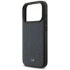 Dėklas Mercedes Leather Laurel Leaves Stripes MagSafe skirtas Apple iPhone 17 Pro mėlynos spalvos