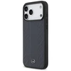 Dėklas Mercedes Leather Laurel Leaves Stripes MagSafe skirtas Apple iPhone 17 Pro Max mėlynos spalvos