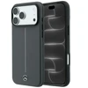 Dėklas Mercedes Leather Semi Wrap with Iconic Line MagSafe Case for iPhone 18 Pro / 17 Pro - Dark Gray