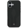 Dėklas Mercedes Leather The Move MagSafe skirtas Apple iPhone 17 juodos spalvos
