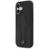 Dėklas Mercedes Leather The Move MagSafe skirtas Apple iPhone 17 juodos spalvos