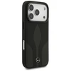 Dėklas Mercedes Leather The Move MagSafe skirtas Apple iPhone 17 Pro juodos spalvos