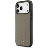 Dėklas Mercedes Leather The Move MagSafe skirtas Apple iPhone 17 Pro Max taupe