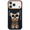 Dėklas NIMMY case GLASSES COOL DOG for IPHONE 17 juodas
