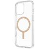 Uniq Clario Magclick įkrovimo dėklas, skirtas iPhone 16 Pro Max – skaidrus auksinis