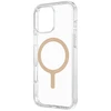Uniq Clario Magclick įkrovimo dėklas, skirtas iPhone 16 Pro – skaidrus auksinis