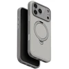Dėklas UNIQ Elix do iPhone 18 Pro Max / 17 Pro Max 360 Rotating Kickstand šviesiai pilkas