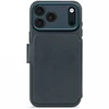 „Decoded Leather Detachable Wallet“ – odinis apsauginis dėklas, skirtas „iPhone 17 Pro“, suderinamas su „MagSafe“ (tamsiai mėlynos spalvos)