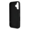 DKNY 3D Rubber Repeat Logo Line Apple iPhone 16 dėklas telefonui juodos spalvos