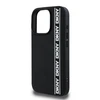 DKNY 3D Rubber Repeat Logo Line Apple iPhone 16 Pro Max dėklas telefonui juodos spalvos