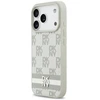 Dėklas DKNY Checkered with Printed Stripes skirtas Apple iPhone 17 Pro beiige