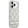 Dėklas DKNY Checkered with Printed Stripes skirtas Apple iPhone 17 Pro beiige