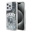 Apple iPhone 13 Pro Max DKNY dėklas Liquid Glitter Big Logo (DKHCP13XLBNAEK) juodos spalvos
