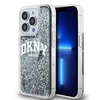 Apple iPhone 14 Pro DKNY dėklas Liquid Glitter Big Logo (DKHCP14LLBNAEK) juodos spalvos