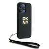 Apple iPhone 14 Pro DKNY Hardcase Wrist Strap Stock Logo (DKHCP14LPBSWSK) dėklas telefonui juodos spalvos