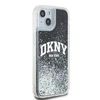 Apple iPhone 13 / 14 / 15 DKNY dėklas Liquid Glitter Big Logo (DKHCP14SLBNAEK) juodos spalvos