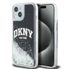 Apple iPhone 13 / 14 / 15 DKNY dėklas Liquid Glitter Big Logo (DKHCP14SLBNAEK) juodos spalvos