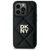 DKNY DKHCP14SPQDSLK Apple iPhone 14 6.1" dėklas telefonui juodos spalvos Quilted Stack Logo