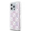 Apple iPhone 15 Pro DKNY dėklas Liquid Glitter Multilogo (DKHCP15LLCPEPP) rožinės spalvos