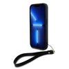 Apple iPhone 15 Pro DKNY Hardcase Wrist Strap Stock Logo (DKHCP15LPBSWSK) dėklas telefonui juodos spalvos