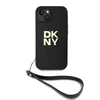 Apple iPhone 15 Plus DKNY Hardcase Wrist Strap Stock Logo (DKHCP15MPBSWSK) dėklas telefonui juodos spalvos