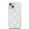 Apple iPhone 13 / 14 / 15 DKNY dėklas Liquid Glitter Multilogo (DKHCP15SLCPEPT) baltos spalvos