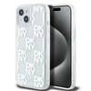 Apple iPhone 13 / 14 / 15 DKNY dėklas Liquid Glitter Multilogo (DKHCP15SLCPEPT) baltos spalvos