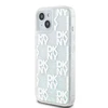 Apple iPhone 13 / 14 / 15 DKNY dėklas Liquid Glitter Multilogo (DKHCP15SLCPEPT) baltos spalvos