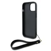 Apple iPhone 13 / 14 / 15 DKNY Hardcase Wrist Strap Stock Logo (DKHCP15SPBSWSK) dėklas telefonui juodos spalvos
