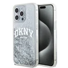 Apple iPhone 15 Pro Max DKNY dėklas Liquid Glitter Big Logo (DKHCP15XLBNAET) baltos spalvos
