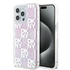Apple iPhone 15 Pro Max DKNY dėklas Liquid Glitter Big Logo (DKHCP15XLCPEPP) rožinės spalvos