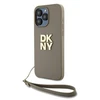 Dėklas „Apple iPhone 15 Pro Max DKNY Hardcase Wrist Strap Stock logotipas“ (DKHCP15XPBSWSE)