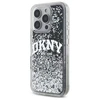 DKNY DKHCP16LLBNAEK Apple iPhone 16 Pro 6.3" dėklas telefonui juodos spalvos hardcase Liquid Glitter Arch Logo