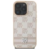 Apple iPhone 16 Pro DKNY Checkered Pattern & Printed Stripes (DKHCP16LPCPTSSP) dėklas telefonui rožinės spalvos