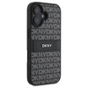 DKNY DKHCP16SPRTHSLK Apple iPhone 16 6.1" dėklas telefonui juodos spalvos Texture Pattern Tonal Stripe