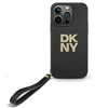 DKNY DKHCP16XPBSWSK Apple iPhone 16 Pro Max 6.9" dėklas telefonui juodos spalvos Wrist Strap Stock Logo