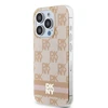 Apple iPhone 13 Pro Max DKNY dėklas IML Checkered Mono Pattern &amp; Printed Stripes MagSafe (DKHMP13XHCPTSP) rožinės spalvos