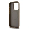 Apple iPhone 14 Pro Max DKNY odinis dėklas Pattern Metal Logo MagSafe (DKHMP14XPSHRPSW) rudos spalvos