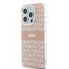 Apple iPhone 15 Pro DKNY dėklas IML Mono &amp; Stripe MagSafe (DKHMP15LHRHSEP) rožinės spalvos