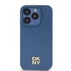 Apple iPhone 15 Pro DKNY odinis dėklas Monogram Pattern Metal Logo MagSafe (DKHMP15LPSHRPSB) mėlynos spalvos