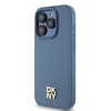 Apple iPhone 15 Pro DKNY odinis dėklas Monogram Pattern Metal Logo MagSafe (DKHMP15LPSHRPSB) mėlynos spalvos