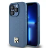 Apple iPhone 15 Pro DKNY odinis dėklas Monogram Pattern Metal Logo MagSafe (DKHMP15LPSHRPSB) mėlynos spalvos