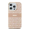 Apple iPhone 15 Plus / 14 Plus DKNY dėklas IML Mono &amp; Stripe MagSafe (DKHMP15MHRHSEP) rožinės spalvos