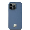 Apple iPhone 13 / 14 / 15 DKNY odinis dėklas Pattern Metal Logo MagSafe (DKHMP15SPSHRPSB) mėlynos spalvos