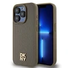 Apple iPhone 15 Pro Max DKNY odinis dėklas Pattern Metal Logo MagSafe (DKHMP15XPSHRPSW) rudos spalvos