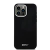 Apple iPhone 15 Pro Max DKNY dėklas Liquid Silicone Small Metal Logo MagSafe (DKHMP15XSMCHLK) juodos spalvos